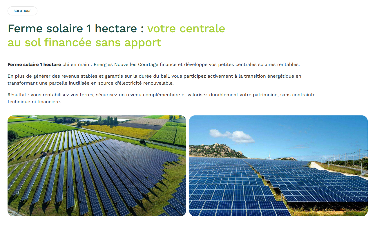 Aperçu hangar agricole photovoltaïque