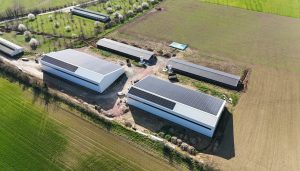 Deux hangars photovoltaïques ayant bénéficié du financement avec tiers-investisseur